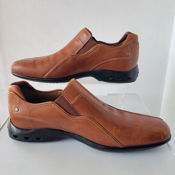 Men's Dress Casual Shoe Brown Cole Haan Bicycle Toe Loafer (Size: 11M) - Picture 15 of 16